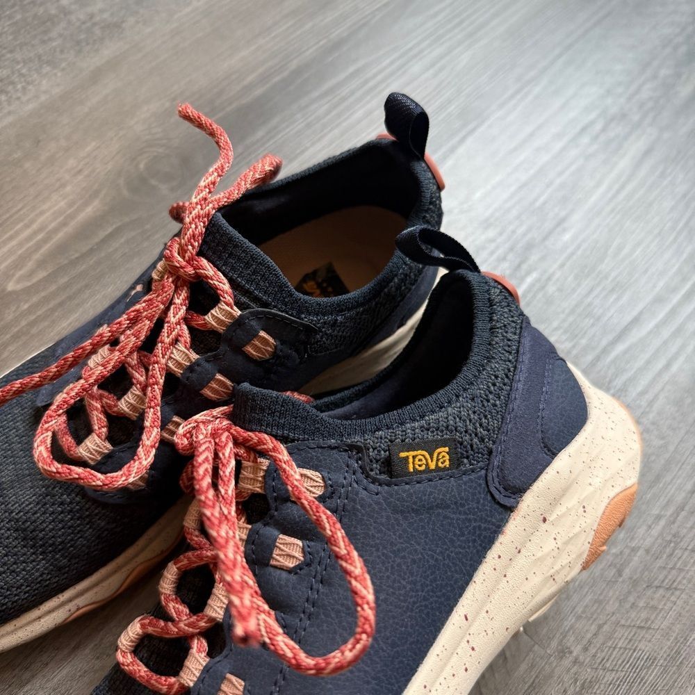 Teva Shoes Arrowood 2 Knit 6.5 Women’s Navy Coral Sneakers - Picture 10 of 12